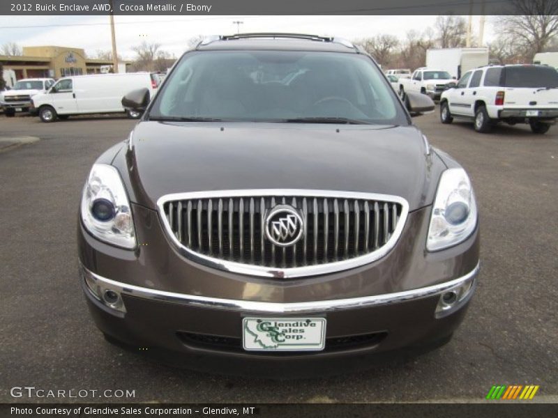 Cocoa Metallic / Ebony 2012 Buick Enclave AWD