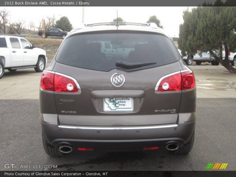 Cocoa Metallic / Ebony 2012 Buick Enclave AWD