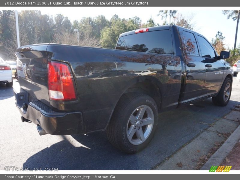 Black / Dark Slate Gray/Medium Graystone 2012 Dodge Ram 1500 ST Quad Cab