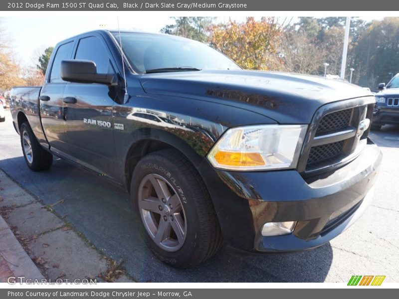 Black / Dark Slate Gray/Medium Graystone 2012 Dodge Ram 1500 ST Quad Cab