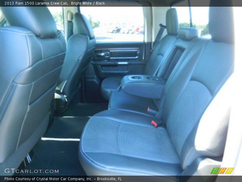 Bright White / Black 2013 Ram 1500 Laramie Crew Cab