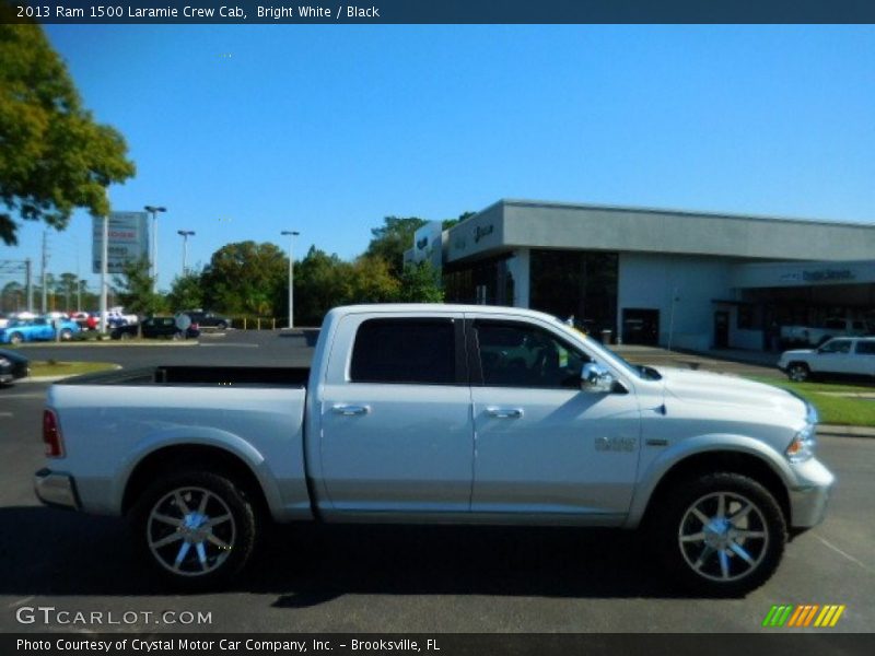 Bright White / Black 2013 Ram 1500 Laramie Crew Cab