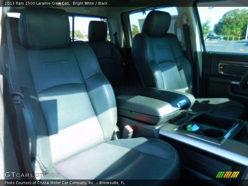 Bright White / Black 2013 Ram 1500 Laramie Crew Cab
