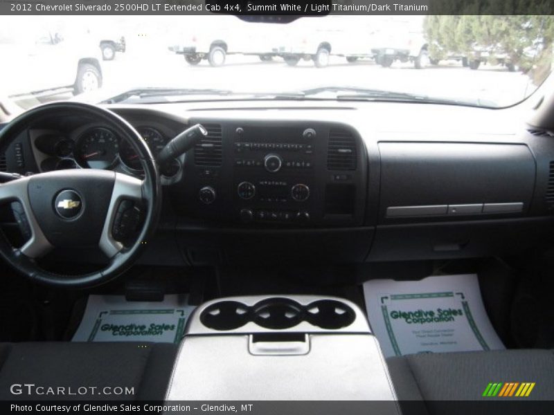 Summit White / Light Titanium/Dark Titanium 2012 Chevrolet Silverado 2500HD LT Extended Cab 4x4