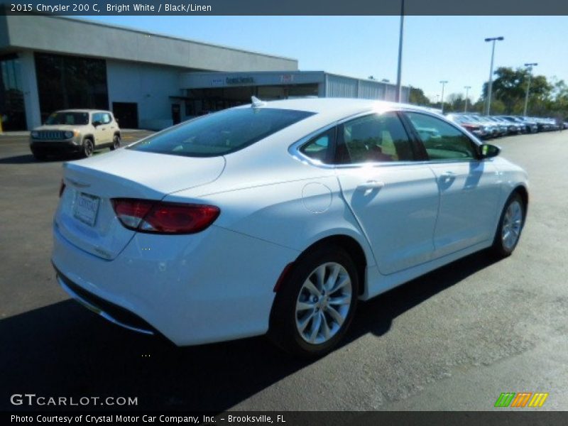 Bright White / Black/Linen 2015 Chrysler 200 C