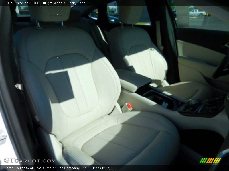 Bright White / Black/Linen 2015 Chrysler 200 C