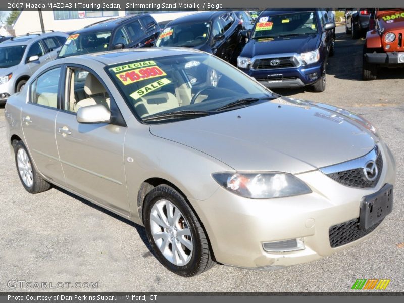 Shimmering Sand Metallic / Beige 2007 Mazda MAZDA3 i Touring Sedan