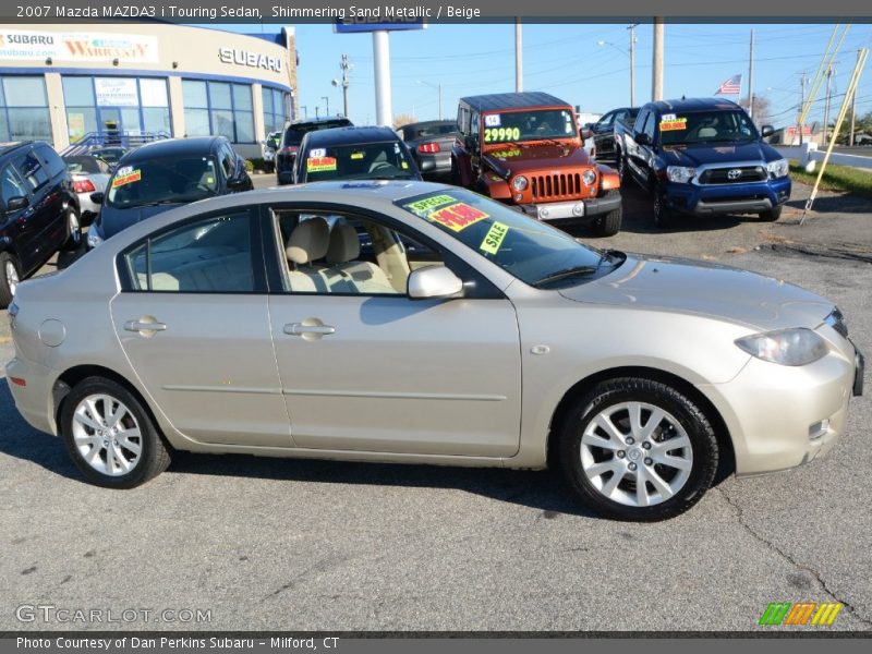 Shimmering Sand Metallic / Beige 2007 Mazda MAZDA3 i Touring Sedan