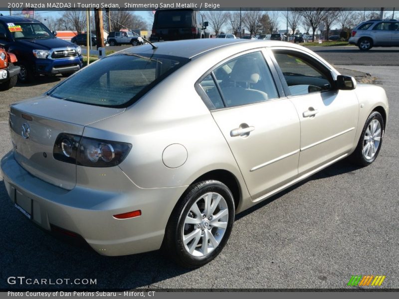 Shimmering Sand Metallic / Beige 2007 Mazda MAZDA3 i Touring Sedan