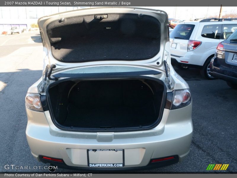 Shimmering Sand Metallic / Beige 2007 Mazda MAZDA3 i Touring Sedan