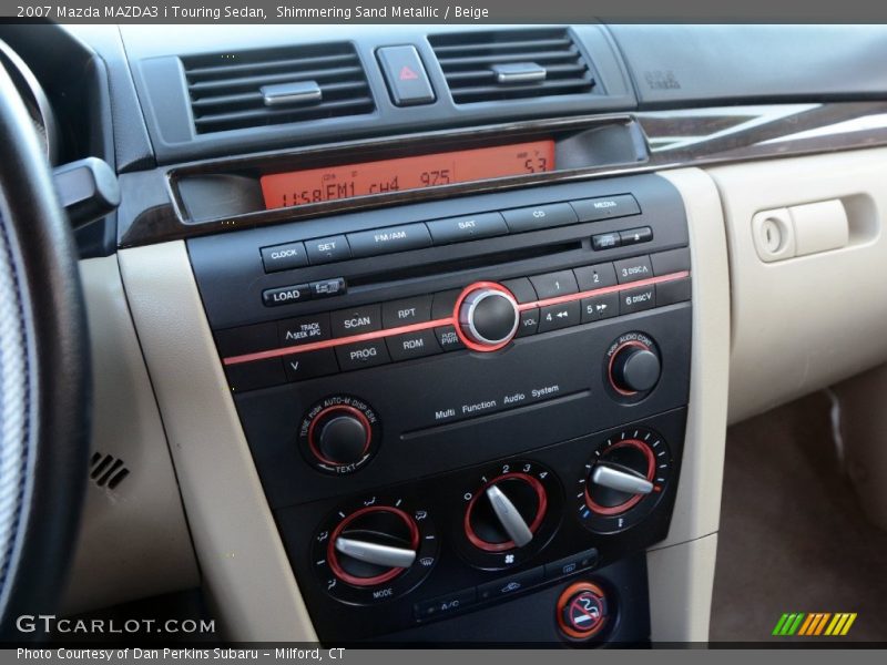 Shimmering Sand Metallic / Beige 2007 Mazda MAZDA3 i Touring Sedan