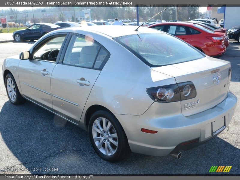 Shimmering Sand Metallic / Beige 2007 Mazda MAZDA3 i Touring Sedan