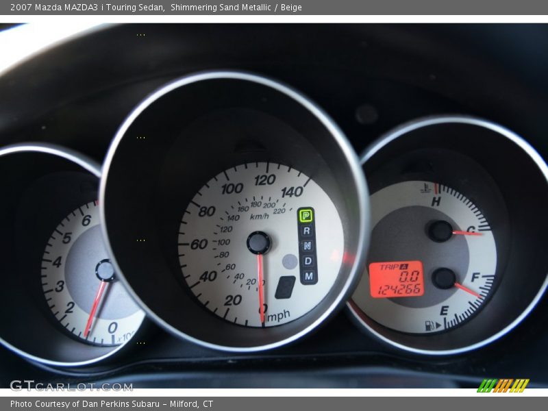 Shimmering Sand Metallic / Beige 2007 Mazda MAZDA3 i Touring Sedan