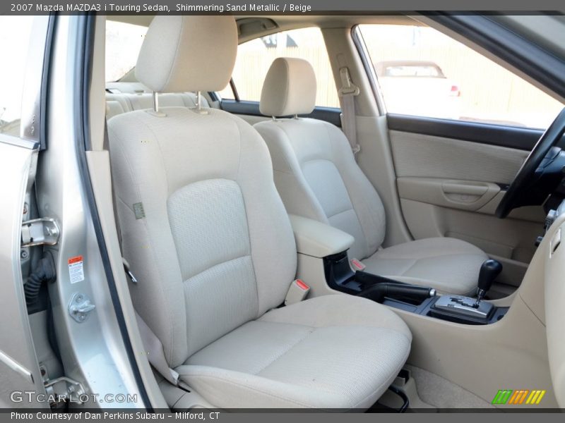 Shimmering Sand Metallic / Beige 2007 Mazda MAZDA3 i Touring Sedan