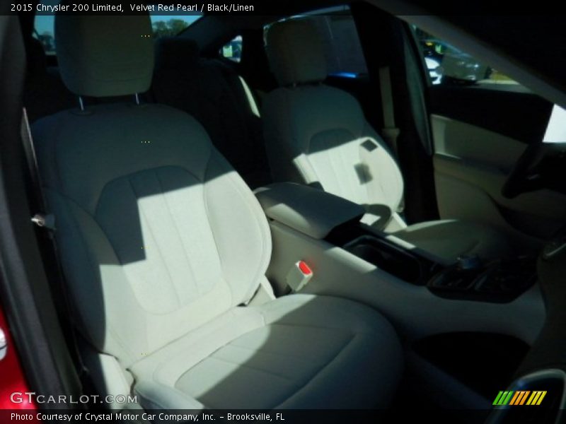 Velvet Red Pearl / Black/Linen 2015 Chrysler 200 Limited