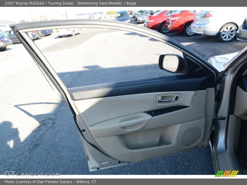 Shimmering Sand Metallic / Beige 2007 Mazda MAZDA3 i Touring Sedan