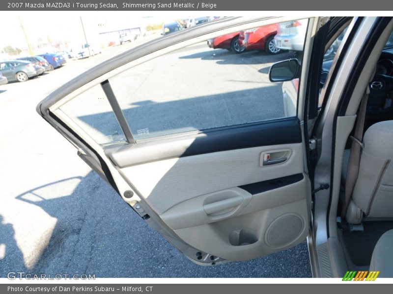 Shimmering Sand Metallic / Beige 2007 Mazda MAZDA3 i Touring Sedan