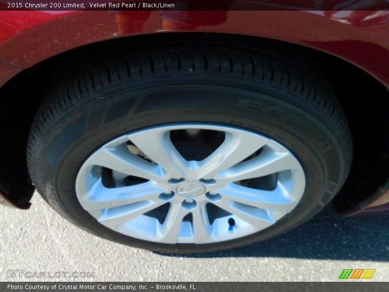 Velvet Red Pearl / Black/Linen 2015 Chrysler 200 Limited