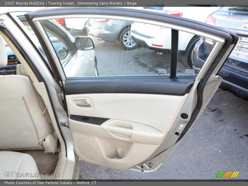 Shimmering Sand Metallic / Beige 2007 Mazda MAZDA3 i Touring Sedan