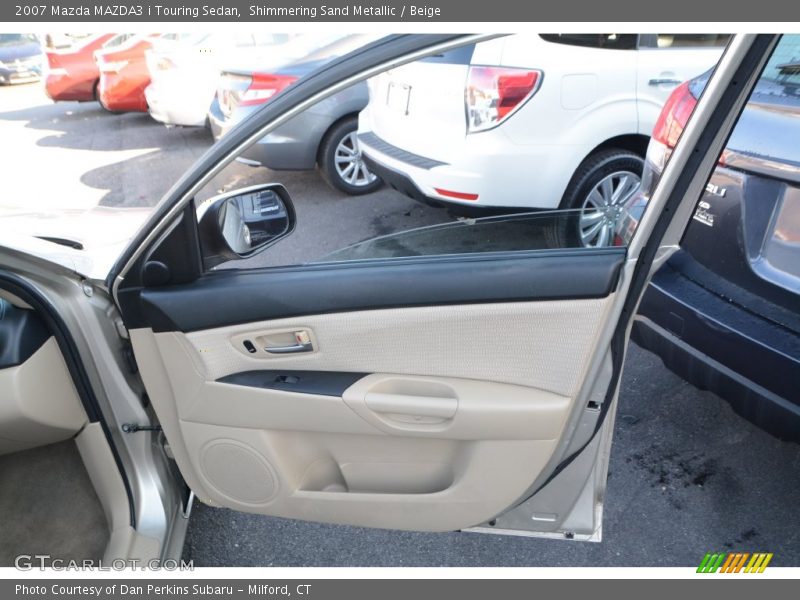 Shimmering Sand Metallic / Beige 2007 Mazda MAZDA3 i Touring Sedan