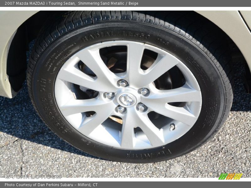 Shimmering Sand Metallic / Beige 2007 Mazda MAZDA3 i Touring Sedan