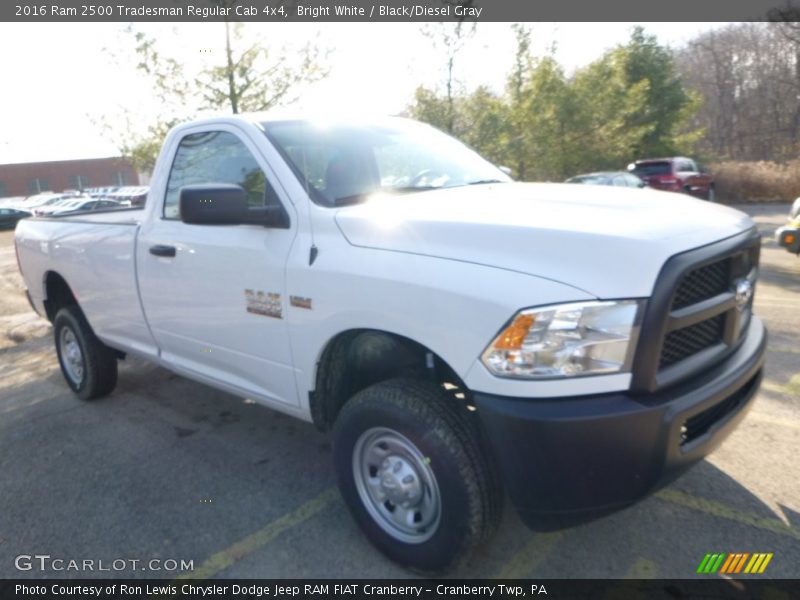 Bright White / Black/Diesel Gray 2016 Ram 2500 Tradesman Regular Cab 4x4