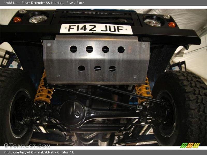 Undercarriage of 1988 Defender 90 Hardtop