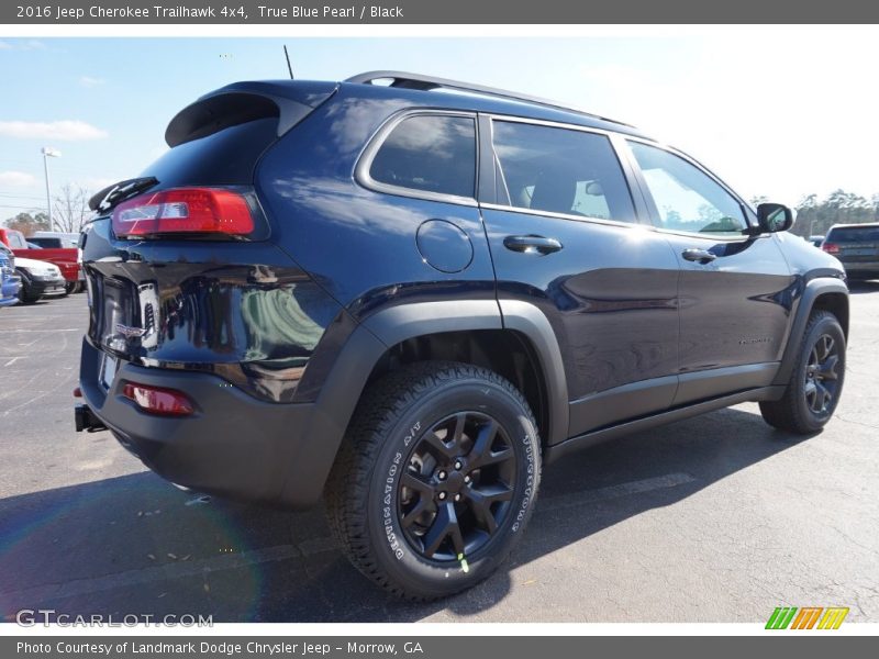 True Blue Pearl / Black 2016 Jeep Cherokee Trailhawk 4x4