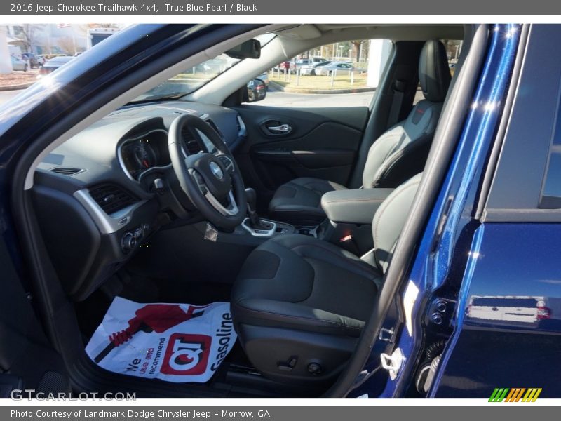 True Blue Pearl / Black 2016 Jeep Cherokee Trailhawk 4x4