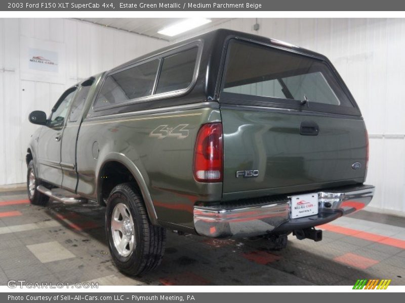 Estate Green Metallic / Medium Parchment Beige 2003 Ford F150 XLT SuperCab 4x4