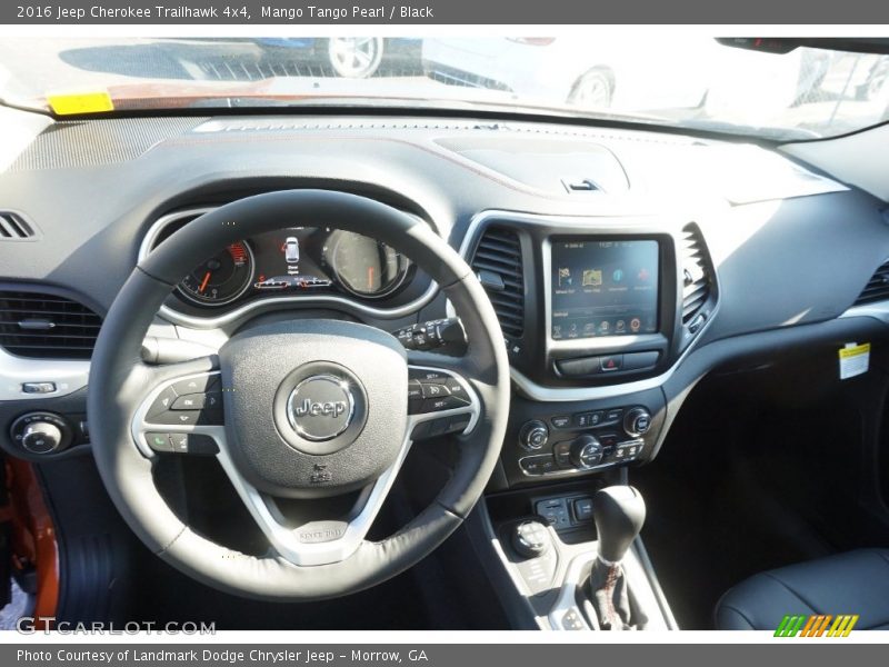 Mango Tango Pearl / Black 2016 Jeep Cherokee Trailhawk 4x4