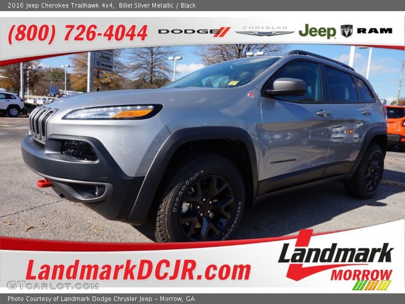 Billet Silver Metallic / Black 2016 Jeep Cherokee Trailhawk 4x4