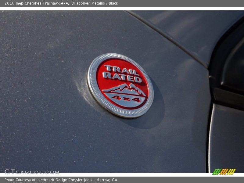 Billet Silver Metallic / Black 2016 Jeep Cherokee Trailhawk 4x4