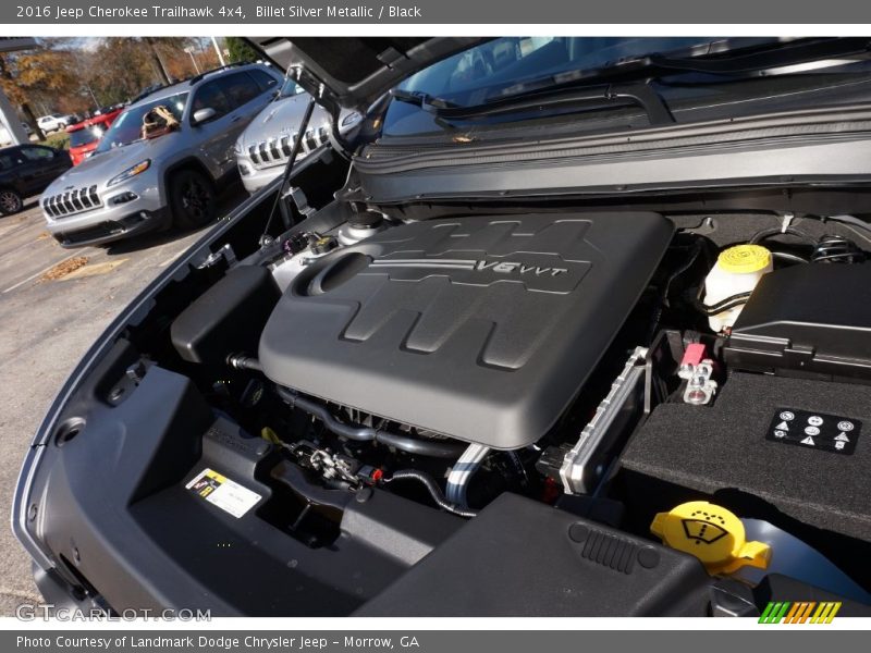 Billet Silver Metallic / Black 2016 Jeep Cherokee Trailhawk 4x4
