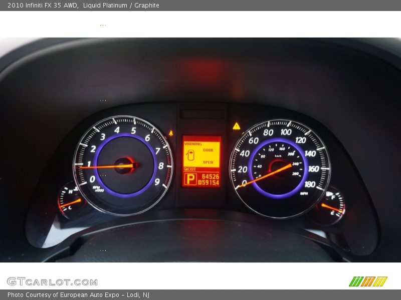 Liquid Platinum / Graphite 2010 Infiniti FX 35 AWD