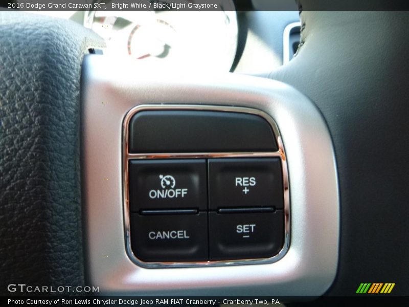 Bright White / Black/Light Graystone 2016 Dodge Grand Caravan SXT