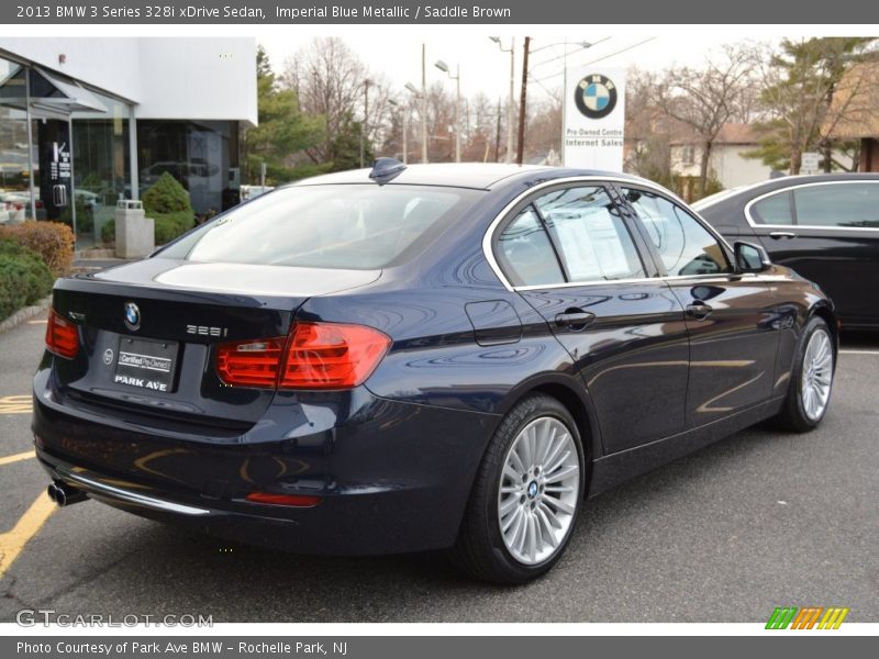 Imperial Blue Metallic / Saddle Brown 2013 BMW 3 Series 328i xDrive Sedan