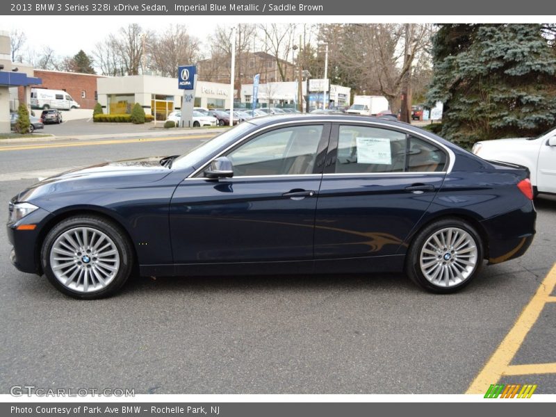 Imperial Blue Metallic / Saddle Brown 2013 BMW 3 Series 328i xDrive Sedan