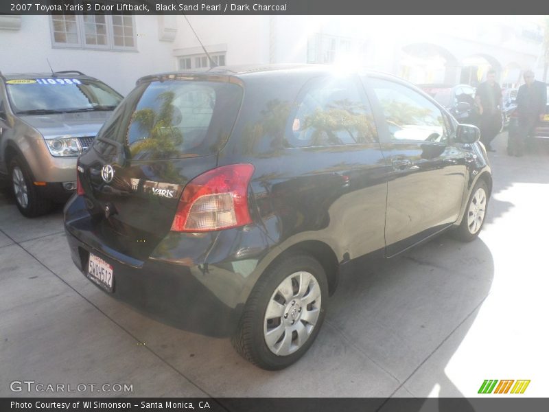 Black Sand Pearl / Dark Charcoal 2007 Toyota Yaris 3 Door Liftback