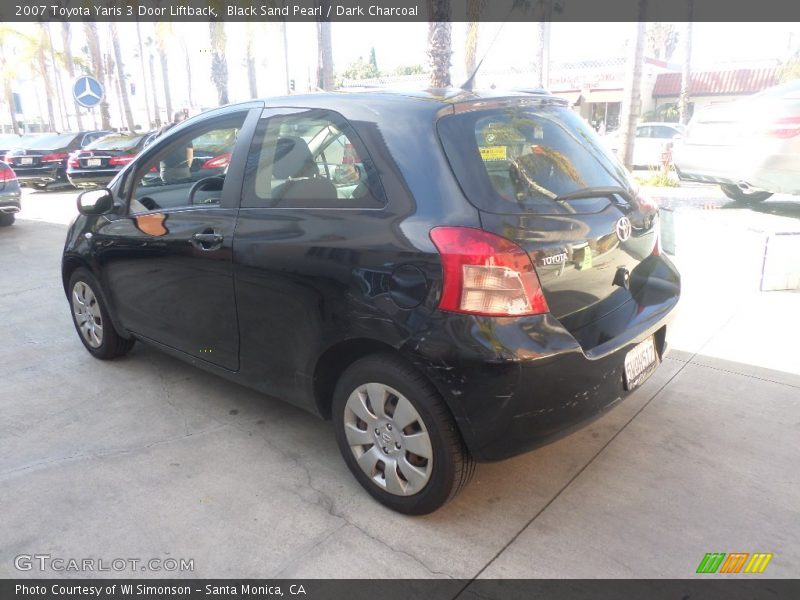 Black Sand Pearl / Dark Charcoal 2007 Toyota Yaris 3 Door Liftback