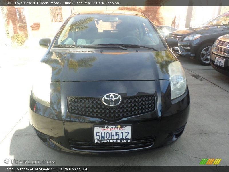 Black Sand Pearl / Dark Charcoal 2007 Toyota Yaris 3 Door Liftback