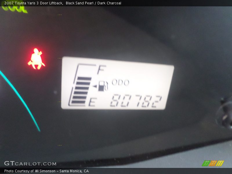 Black Sand Pearl / Dark Charcoal 2007 Toyota Yaris 3 Door Liftback