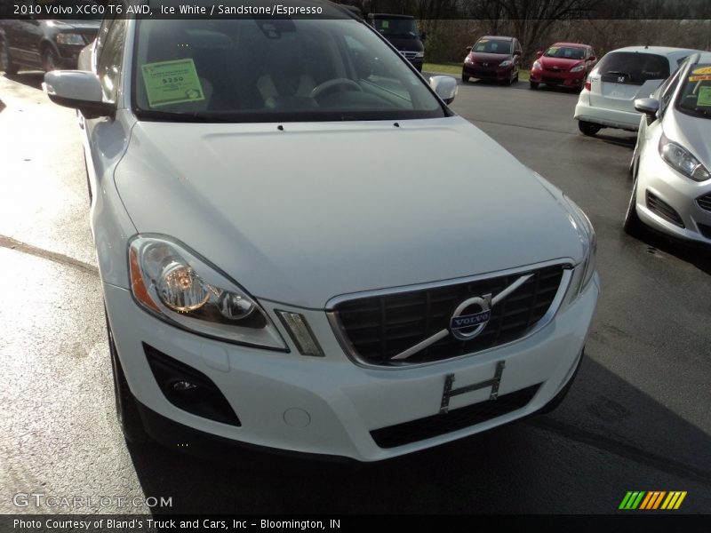 Ice White / Sandstone/Espresso 2010 Volvo XC60 T6 AWD