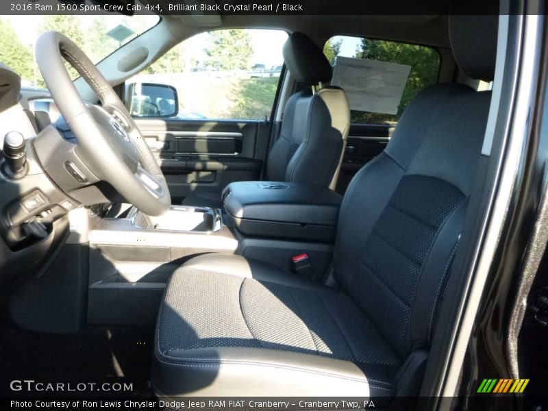 Brilliant Black Crystal Pearl / Black 2016 Ram 1500 Sport Crew Cab 4x4