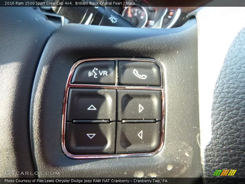 Brilliant Black Crystal Pearl / Black 2016 Ram 1500 Sport Crew Cab 4x4