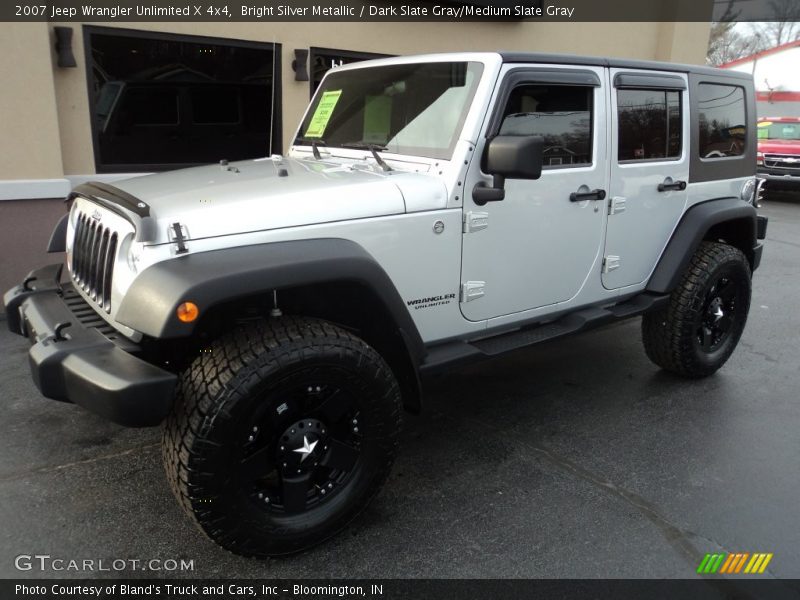 Bright Silver Metallic / Dark Slate Gray/Medium Slate Gray 2007 Jeep Wrangler Unlimited X 4x4