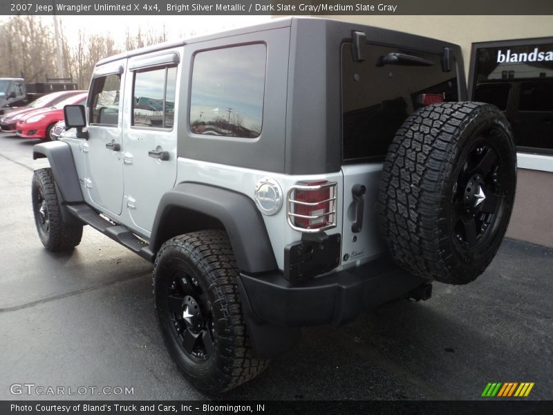 Bright Silver Metallic / Dark Slate Gray/Medium Slate Gray 2007 Jeep Wrangler Unlimited X 4x4