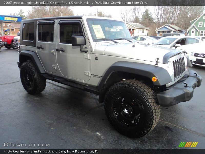 Bright Silver Metallic / Dark Slate Gray/Medium Slate Gray 2007 Jeep Wrangler Unlimited X 4x4