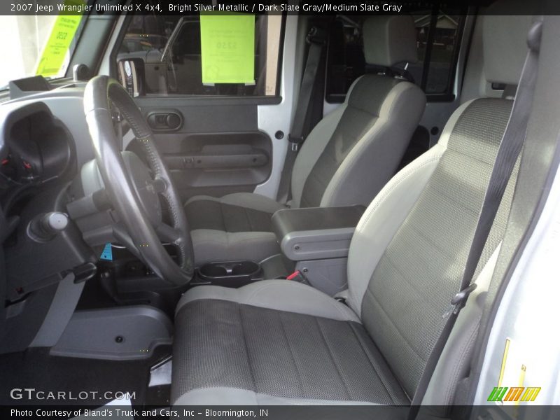 Bright Silver Metallic / Dark Slate Gray/Medium Slate Gray 2007 Jeep Wrangler Unlimited X 4x4