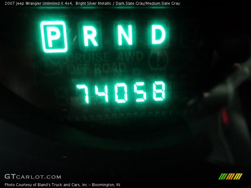 Bright Silver Metallic / Dark Slate Gray/Medium Slate Gray 2007 Jeep Wrangler Unlimited X 4x4
